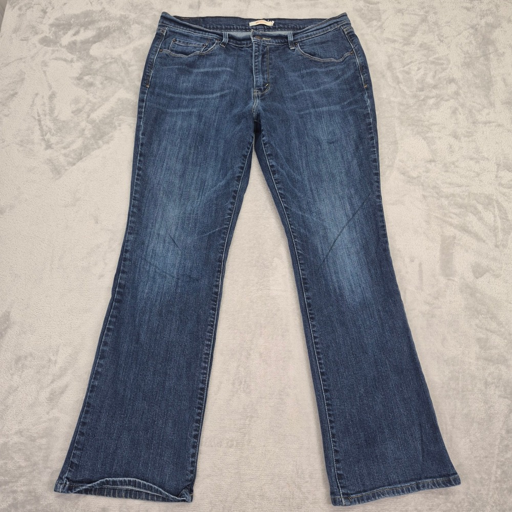 Levi's 515 Bootcut Jeans Women 14 (36) Medium Wash Denim Pants Plus Classic